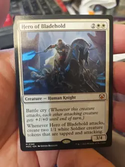 MTG - March of the Machine - Hero of Bladehold - NM - NF - Image 1