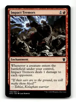 Impact Tremors Dragons of Tarkir #140 Magic the Gathering - Image 1