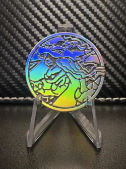 Mega Charizard X EX UPC Ultra Premium Collection Silver Metal Coin 2025 Pokemon - Image 2