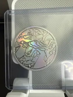 Mega Charizard X EX UPC Ultra Premium Collection Silver Metal Coin 2025 Pokemon - Image 1