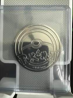 Mega Charizard X EX UPC Ultra Premium Collection Silver Metal Coin 2025 Pokemon - Image 2