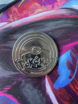 2025 Pokemon Mega Charizard X Ex UPC Silver Metal Coin - Image 2