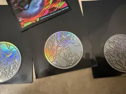 Mega Charizard X EX UPC Ultra Premium Collection Silver Metal Coin 2025 Pokemon - Image 1