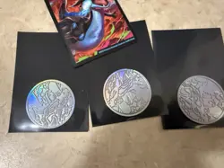 Mega Charizard X EX UPC Ultra Premium Collection Silver Metal Coin 2025 Pokemon - Image 2