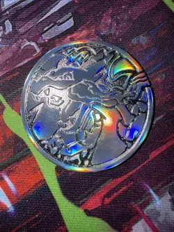 Mega Charizard X EX UPC Ultra Premium Collection Silver Metal Coin 2025 Pokemon - Image 1