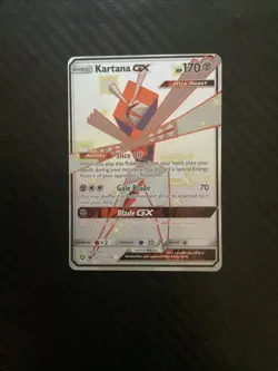 Kartana GX - SV73/SV94 - Pokemon Hidden Fates Sun & Moon Shiny Rare Card NM - Image 1