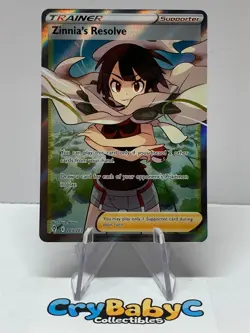 Pokemon Zinnia's Resolve 203/203 Evolving Skies Sword & Shield FULL ART TRAINER - Image 1