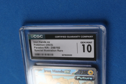 2023 POKEMON PARADOX RIFT SPECIAL ILLUSTRATION RARE IRON HANDS EX CGC 10 - Image 2