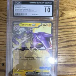 Pokemon Toxtricity ex 215 Illustration Contest 2024 Black Star Promo CGC 10 - Image 1