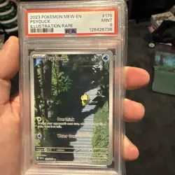 2023 POKEMON MEW EN-151 ILLUSTRATION RARE #175 PSYDUCK PSA 9 - Image 2