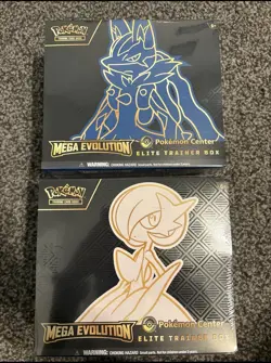 Pokemon Mega Evolution Pokemon Center Elite Trainer Box ETB Set of 2 Sealed - Image 1
