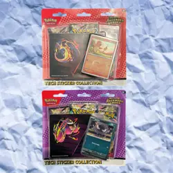 Pokemon TCG Ascended Heroes Tech Sticker Collection Charmander & Gastly 🔥💜 - Image 1