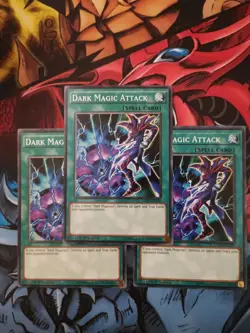 Yugioh | | Dark Magic Attack × 3 | Common | 1st Ed | LEDD ENA20 - Image 1