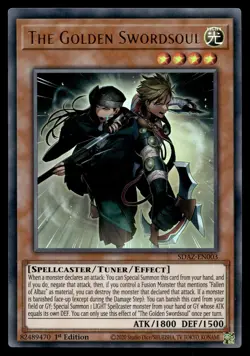 THE GOLDEN SWORDSOUL SDAZ-EN003 ULTRA RARE STRUCTURE DECK: ALBAZ STRIKE YU-GI-OH - Image 1