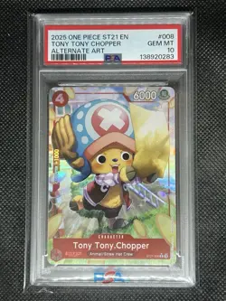 2025 One Piece CCG EN ST 23-008 TONY TONY CHOPPER PSA 10 Gem Mt Alternate Art - Image 1