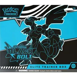 Pokemon Trading Card Game Scarlet & Violet Black Bolt Elite Trainer Box In Hand - Image 1