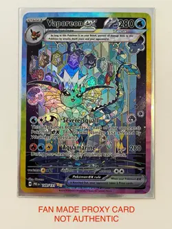 Umbreon Ex 161/131 Special SIR Prismatic Evolutions CUSTOM Fan Art 9 Card Set - Image 5