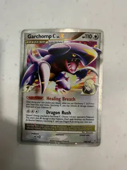Garchomp C LV.X Pokemon trading card, 145/147 from the Supreme Victors expansion - Image 1