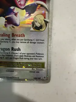 Garchomp C LV.X Pokemon trading card, 145/147 from the Supreme Victors expansion - Image 4
