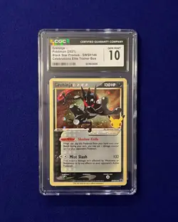 CGC 10 Greninja Gold Star #SWSH144 Celebrations ETB Promo 2021 Pokemon GEM MINT - Image 1