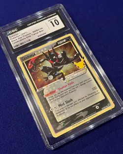 CGC 10 Greninja Gold Star #SWSH144 Celebrations ETB Promo 2021 Pokemon GEM MINT - Image 2