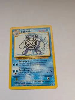 Pokemon TCG Poliwhirl 38/102 Base Set Regular Unlimited Uncommon Card WOTC 1999 - Image 1