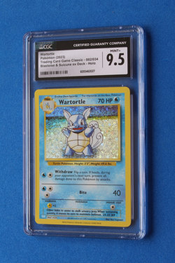 2023 POKEMON BLASTOISE & SUICUNE EX WARTORTLE HOLO 002/034 CGC 9.5 - Image 1