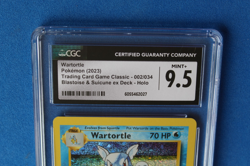 2023 POKEMON BLASTOISE & SUICUNE EX WARTORTLE HOLO 002/034 CGC 9.5 - Image 2