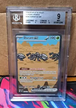 2024 Pokemon TCG S&V Surging Sparks Durant Ex SIR #236 BGS 9 - Image 1
