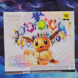 Pokemon TCG Prismatic Evolutions Elite Trainer Box Booster Promo Eevee - Image 1