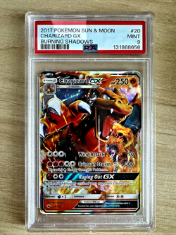 POKEMON BURNING SHADOWS CHARIZARD GX #20 HOLO FOIL PSA 9 MINT - Image 1