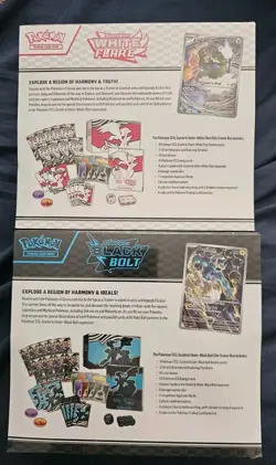 Pokemon TCG White Flare and Black Bolt - Lot of 2 Elite Trainer Boxes - Image 2