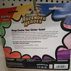 Pokemon - Mega Evolutions Ascended Heroes Tech Sticker Collection - Charmander - Image 2