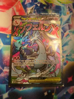 Mega Charizard x EX 023 Me: Mega Evolution Promo Holo Pokemon Card Mint - Image 1