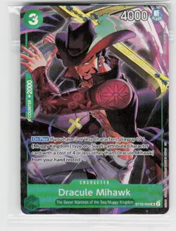 One Piece Promotion Cards #ST12-003 Dracule Mihawk (Illustration Box Vol.4) - Image 1