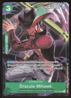 One Piece Promotion Cards #ST12-003 Dracule Mihawk (Illustration Box Vol.4) - Image 1