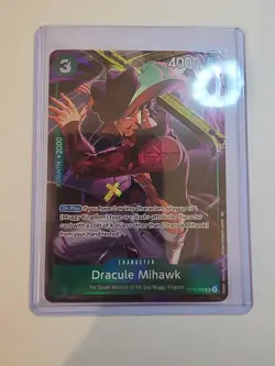 Dracule Mihawk #ST12-003 SR One Piece TCG Illustration Box Vol 4 NM Promo - Image 3