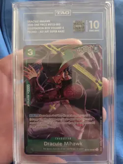 One Piece TCG Dracule Mihawk (Illustration Box Vol.4) ST12-003 Promo! TAG 10 - Image 1
