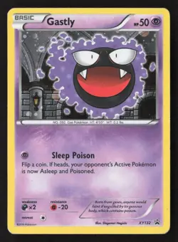 Gastly XY132, LP Holo Promo, Black Star Promo, XY, Pokemon TCG Cards Ultra Rare - Image 2