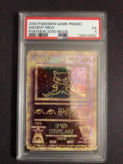 Pokemon 2000 Movie Ancient Mew Game Promo Card PSA 5 - Image 1