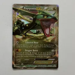 Pokemon Rayquaza EX 85/124 Ultra Rare BW Dragons Exalted NM Centered TCG 2012 - Image 5