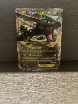 Pokemon TCG Rayquaza EX BW Dragons Exalted Holofoil Card 85/124 Ultra Rare - Image 1
