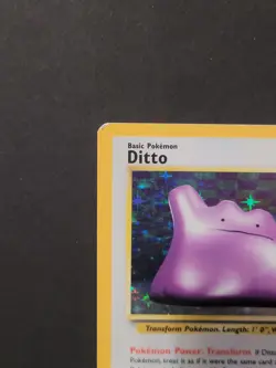 Pokemon TCG Ditto Fossil, Holo Unlimited Rare Card 3/62 1999 Wotc Vintage - Image 2