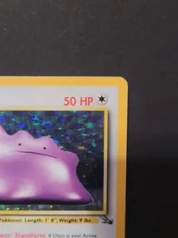 Pokemon TCG Ditto Fossil, Holo Unlimited Rare Card 3/62 1999 Wotc Vintage - Image 3