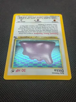 1999 Pokemon TCG Card Ditto #3/62 WOTC Vintage Unlimited Holo Rare Fossil - Image 3