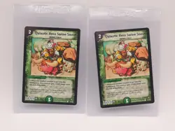 Duel Masters Cards TCG - Quixotic Hero Swine Snout - Rare - DM-08 - 2 Card Lot - Image 1