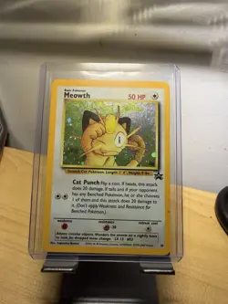 Meowth Game Boy Promo Holo Card #10, Vintage Pokemon TCG - MP - Image 1