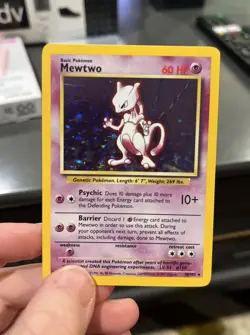 Pokemon TCG Mewtwo Base Set 10/102 Holo 1999-2000 Wizards Base Set Copyright... - Image 1