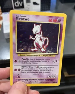 Pokemon TCG Mewtwo Base Set 10/102 Holo 1999-2000 Wizards Base Set Copyright... - Image 5