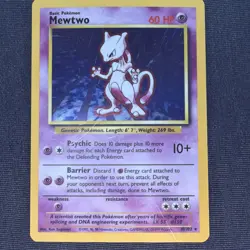 Pokemon TCG Mewtwo Base Set 10/102 Holo 1999-2000 Wizards Base Set Copyright... - Image 1